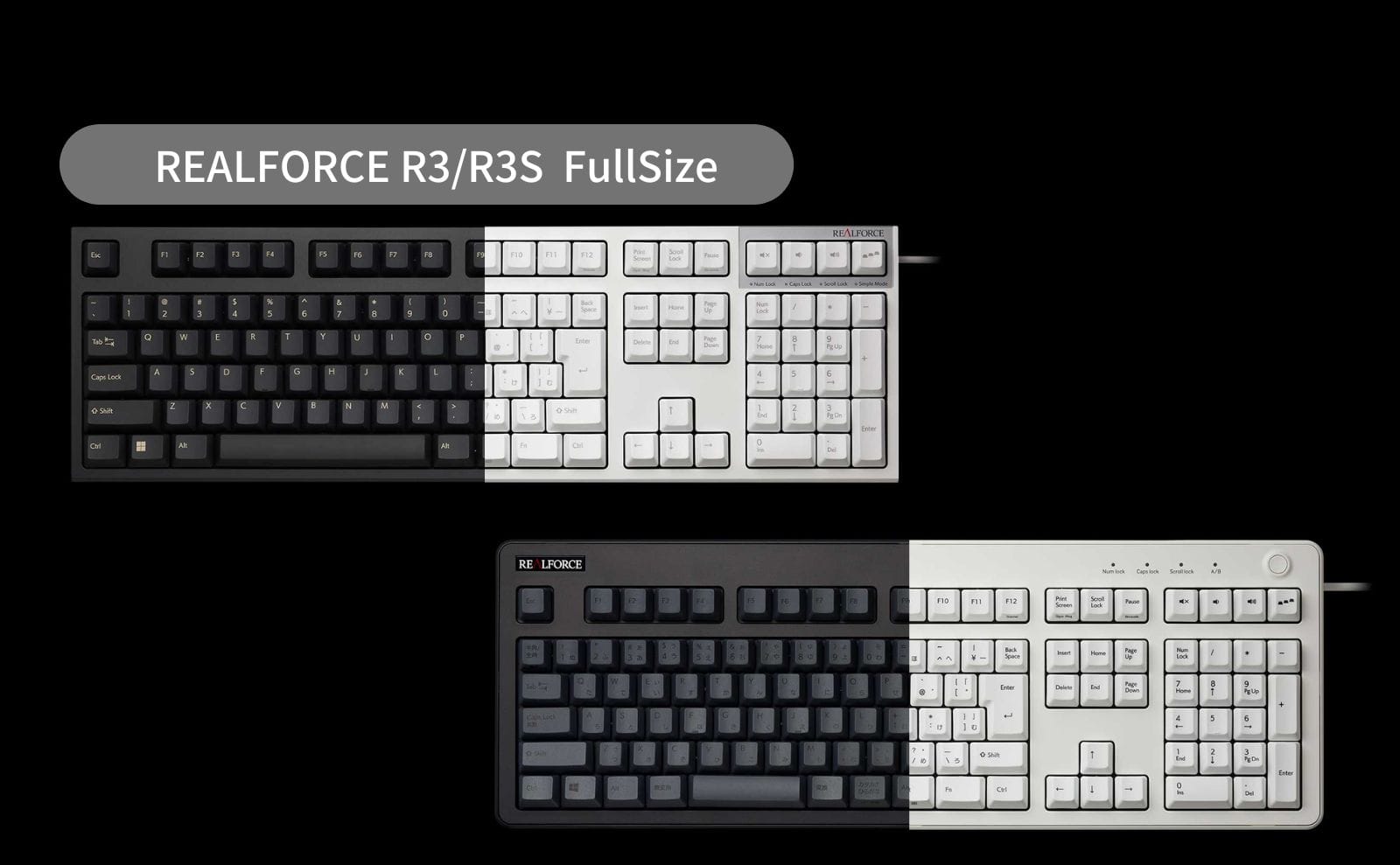 REALFORCE R3とR3Sの違いは何？東プレキーボードの種類と選び方