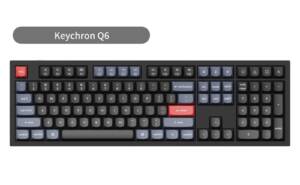【メカニカルキーボード】Keychron Q6 MAX 試打のみ美品 赤軸 メカニカルキーボード】Keychron Q6 MAX 試打のみ美品 赤軸