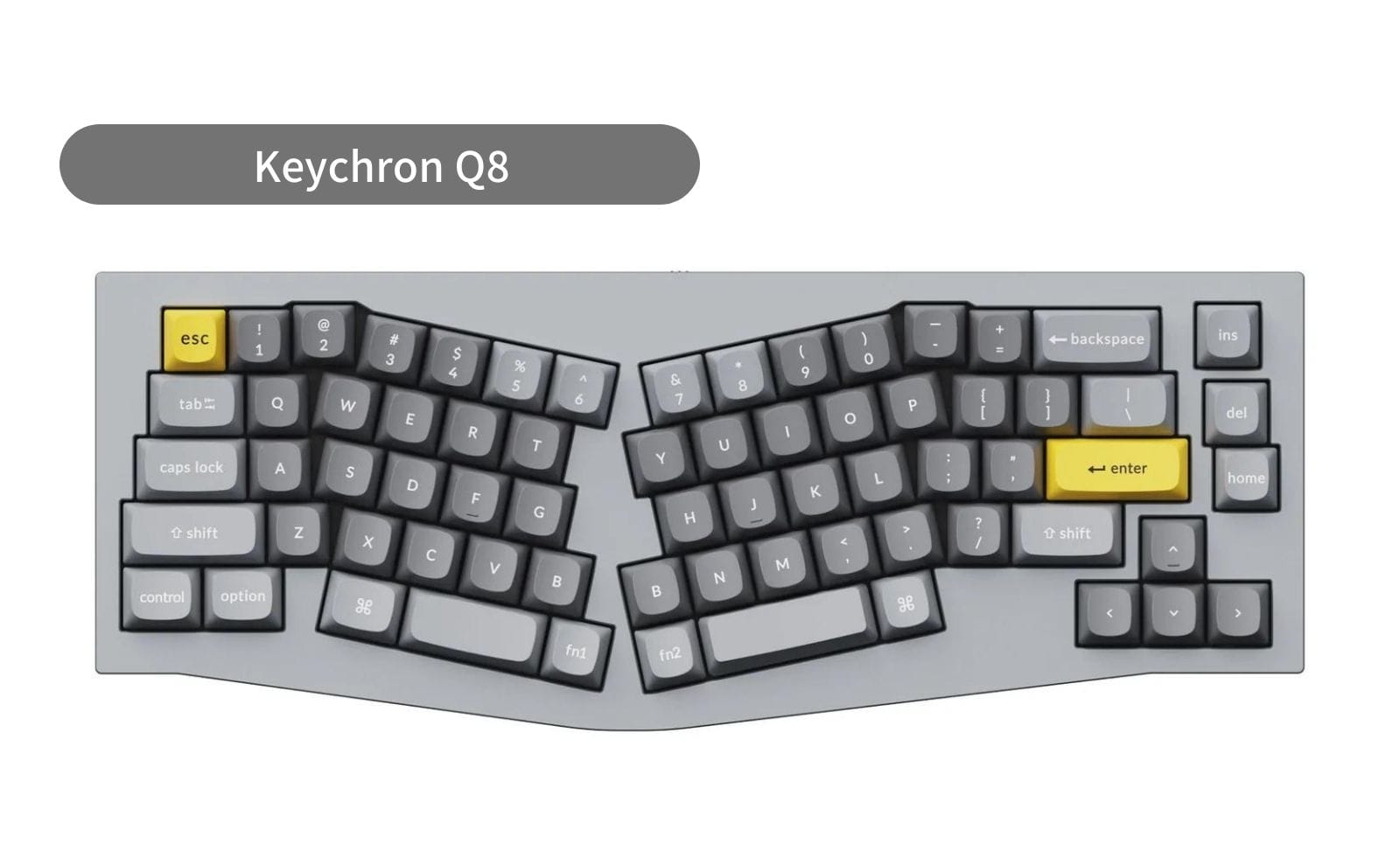 Alice配列が特徴のKeychron Q8に新色「シェルホワイト」が登場