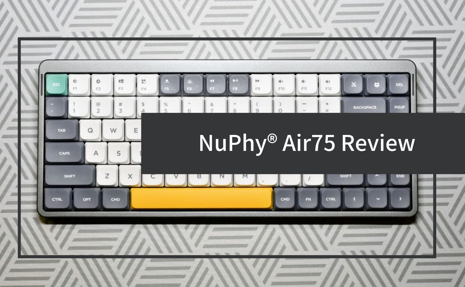 NuPhy Air75メカニカルキーボード 薄型ワイヤレスキーボード Bluetooth 5.0、2.4Gレシーバー および有線接続に対応