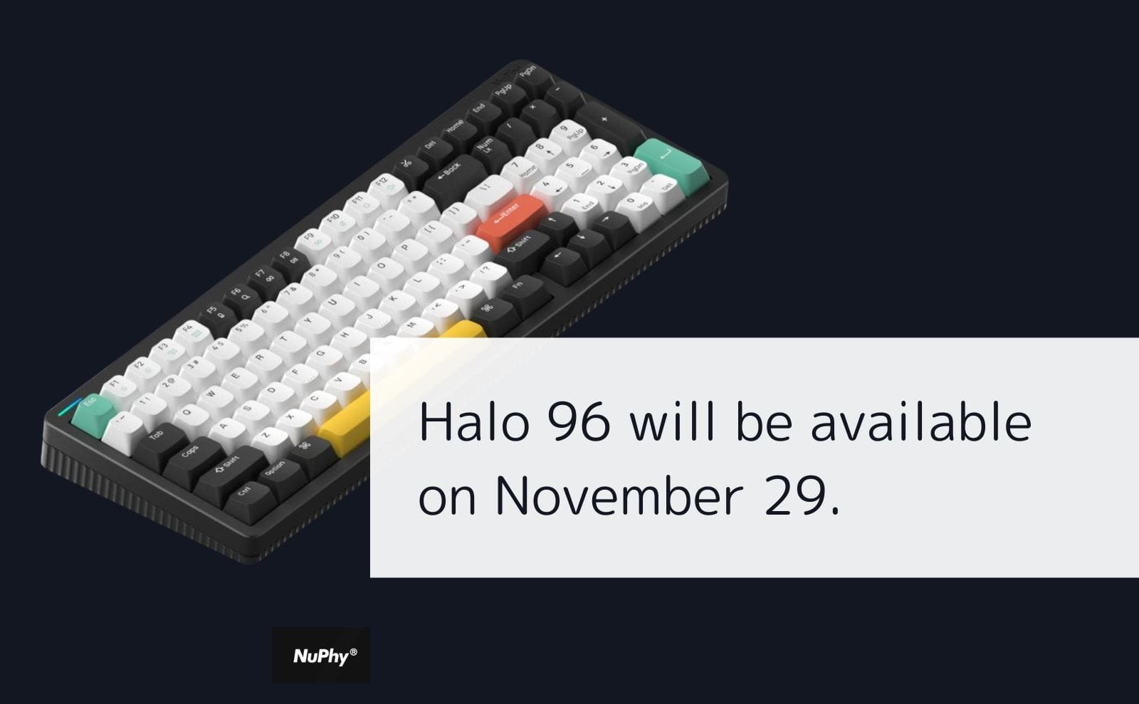 NuPhy Halo 96の販売がついにスタート！スペックや特徴などをレビュー！