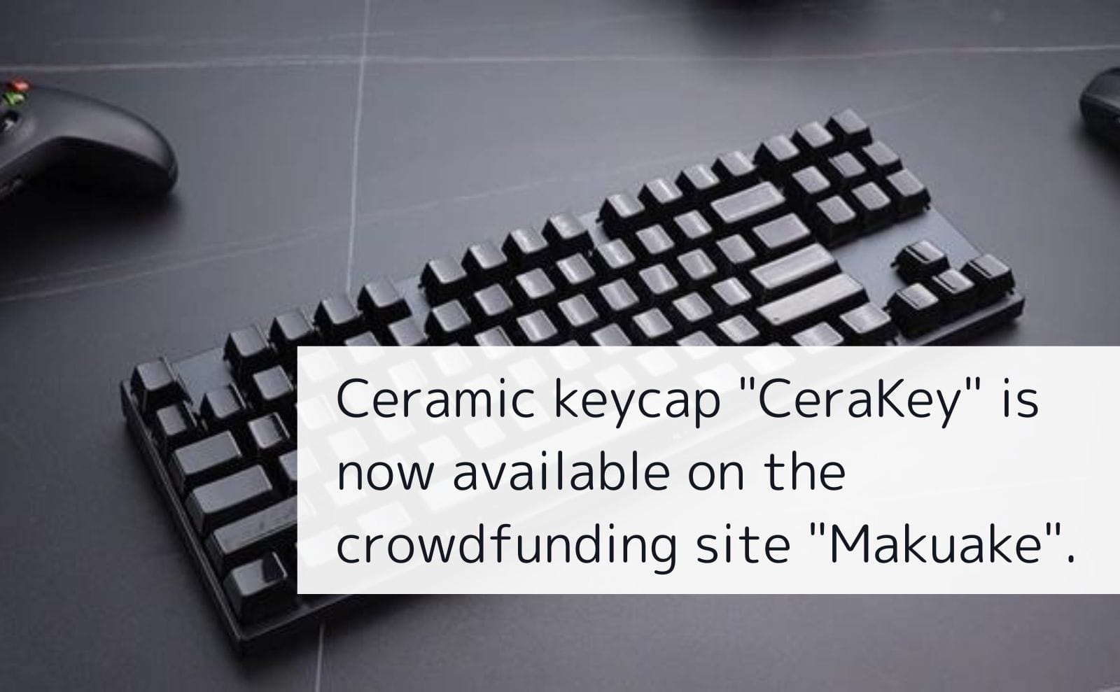 Cerakey セラミック製キーキャップ 黒（刻印モデル） - PC周辺機器