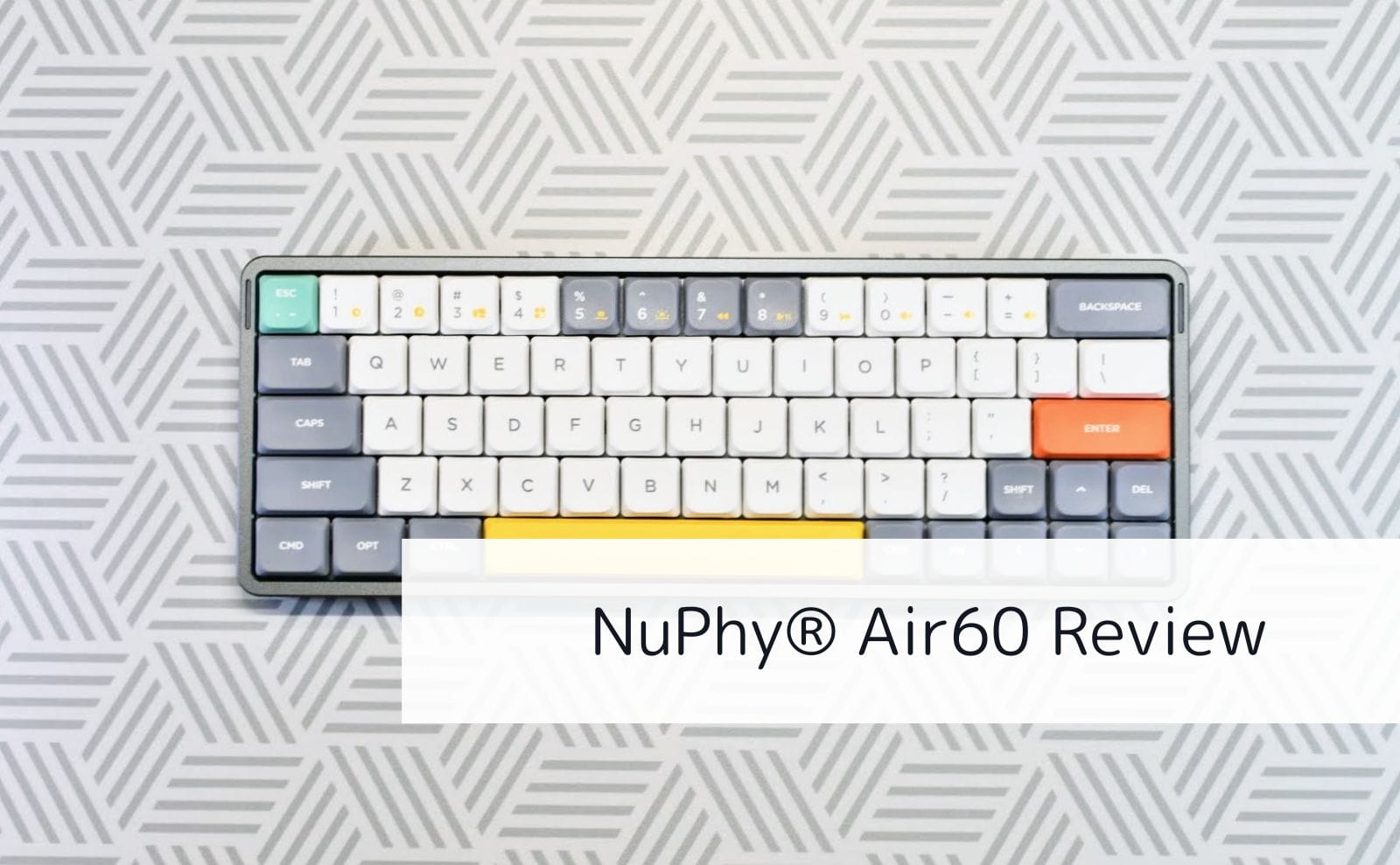 Nuphy air 60 替えキートップ/青軸/茶軸つき - PC周辺機器