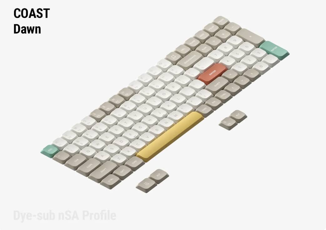 COAST Dawn Keycaps