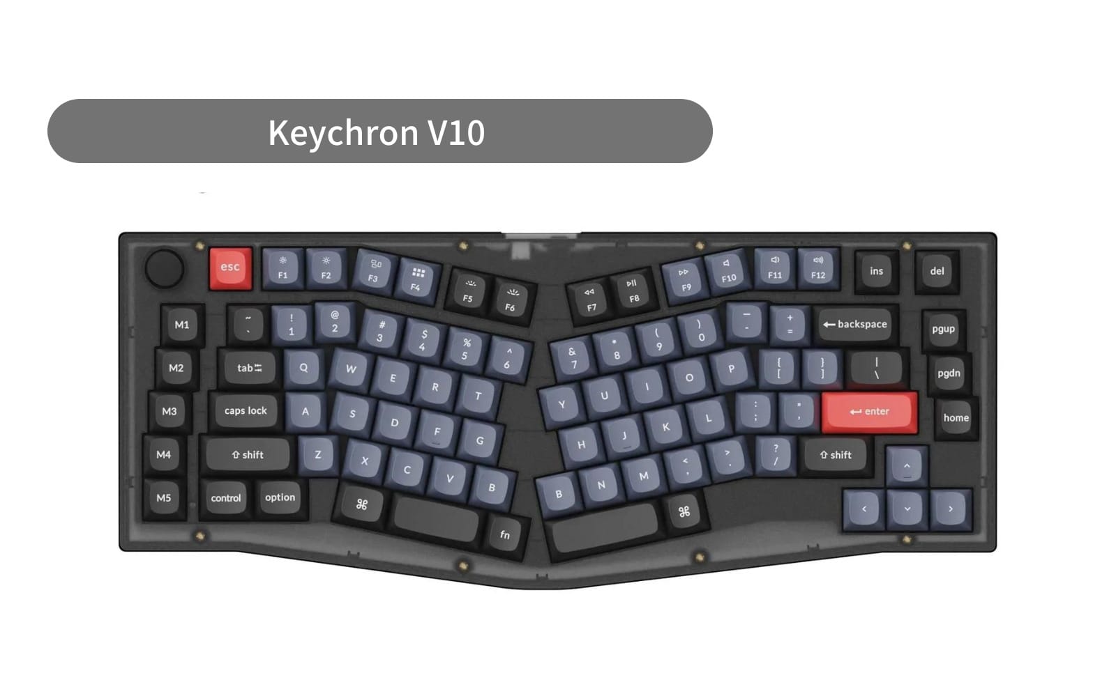 keychron V8 非透明 茶軸 アリスレイアウトしか勝たん！! - PC/タブレット