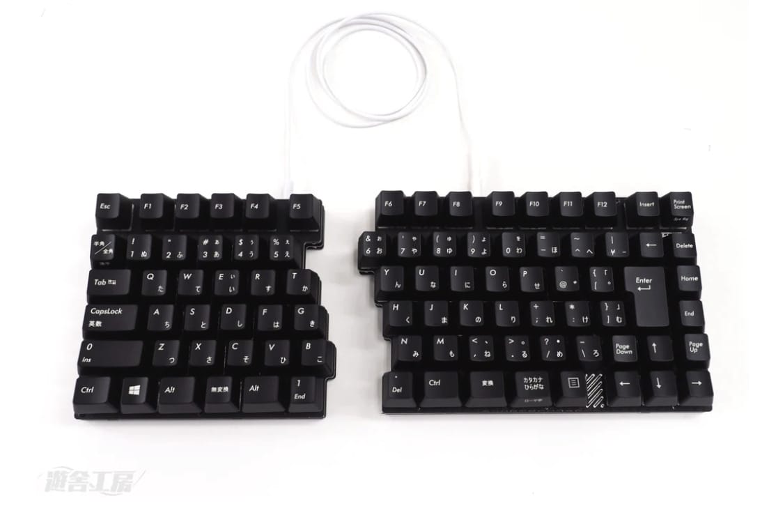 左右分割キーボード JISplit89 完成品 - PC周辺機器