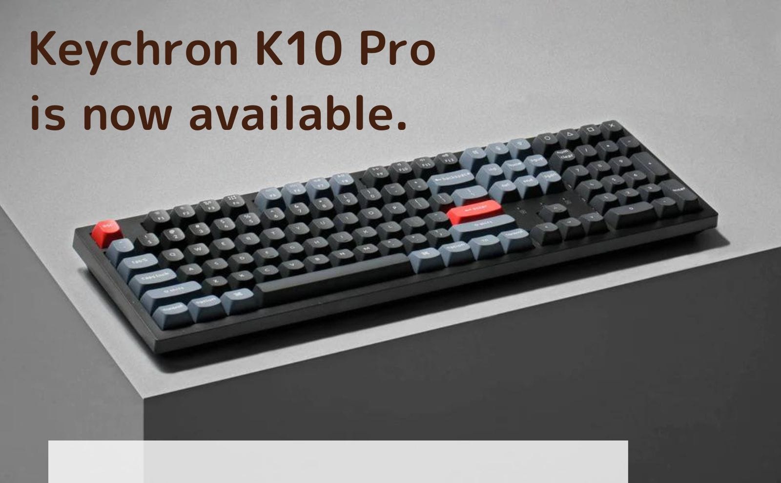 Keychron K10 Proが発売される｜QMK/VIA対応でキーマップの変更が可能