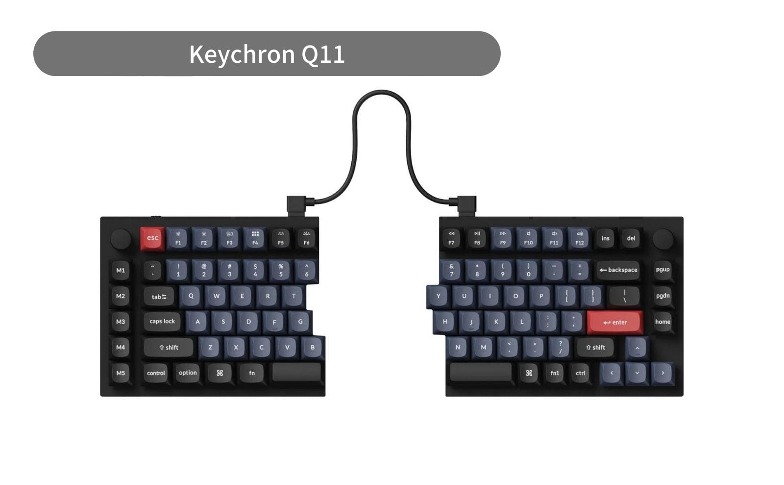 Keychron初となる左右分割キーボード「Keychron Q11」が発売開始