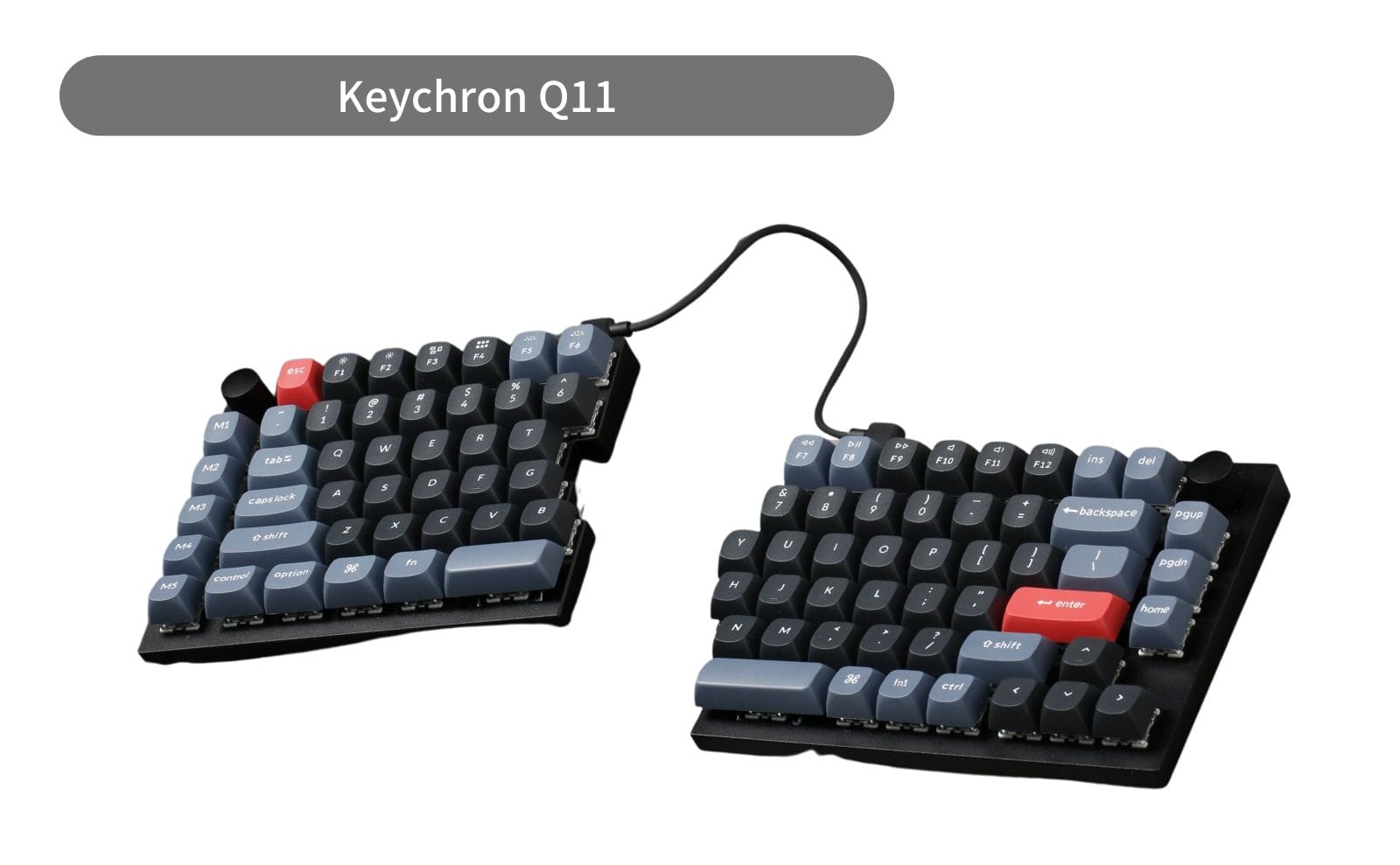 人気絶頂 Keychron Q11 赤軸 分割キーボード キーボード 