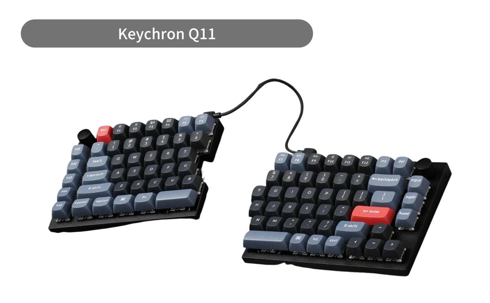 買付けKeychron Q11 赤軸 分割キーボード キーボード