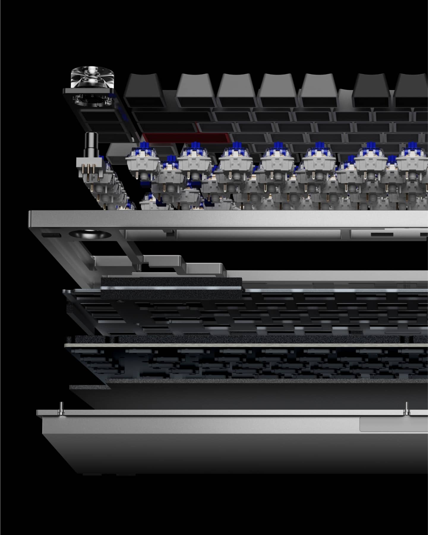 OnePlusからKeychronと共同開発したキーボード「OnePlus Featuring Keyboard 81 Pro」が発表される 8 mounting2 pad