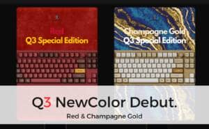 Keychron Q3 1 Q3 NewColor Debut. Red Champagne Gold