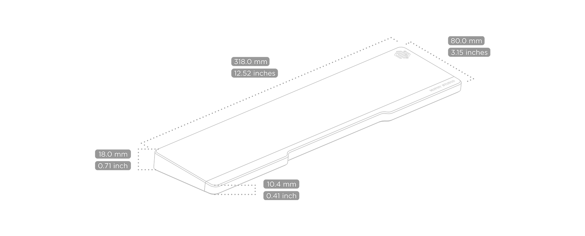 Twotone Wrist Rest65