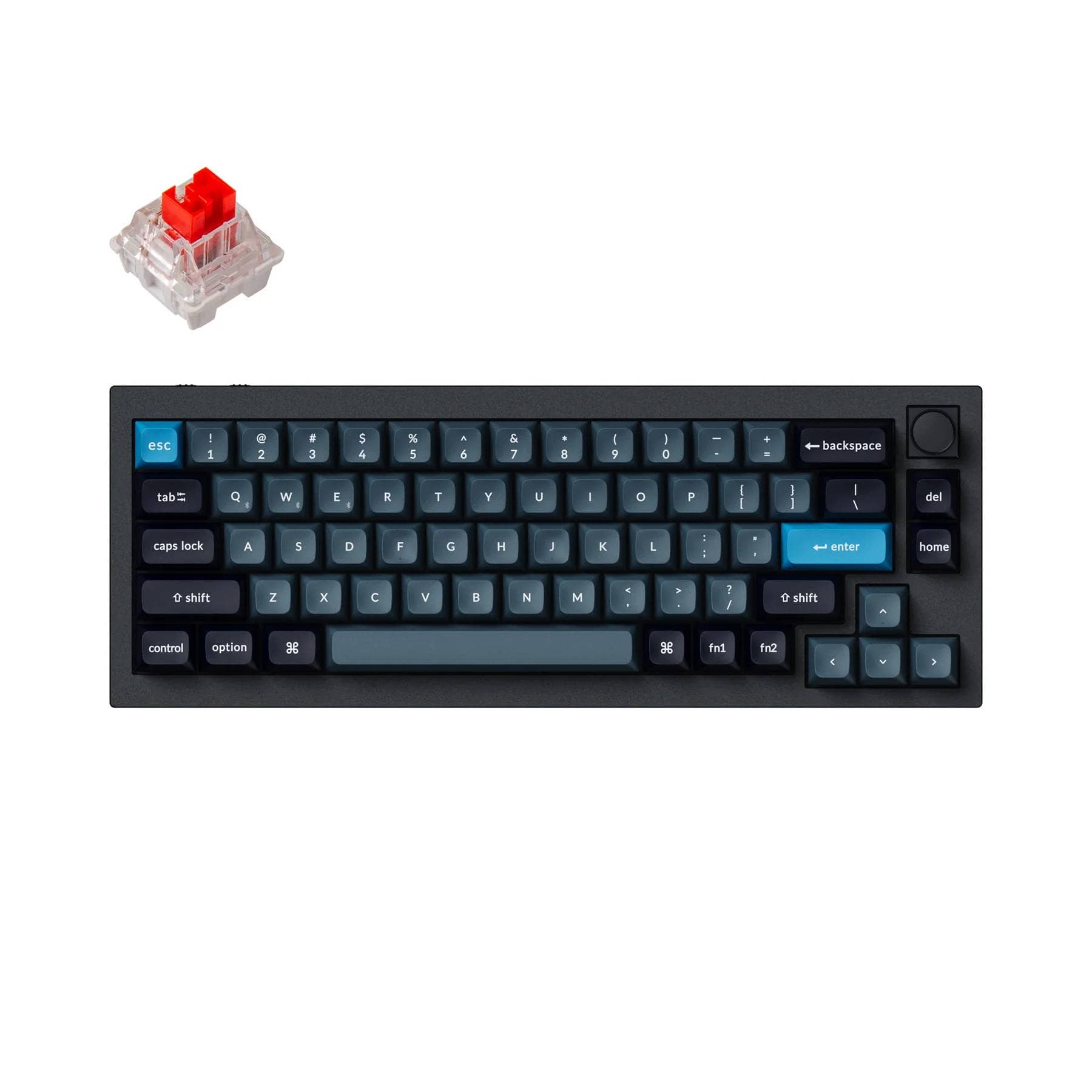 Keychron Q2 Proが2023年4月18日に発売が決定 1 Keychron Q2 Pro QMK VIA wireless custom mechanical keyboard 65 percent layout full aluminum black frame for Mac WIndows Linux with RGB backlight and hot swappable K Pro switch