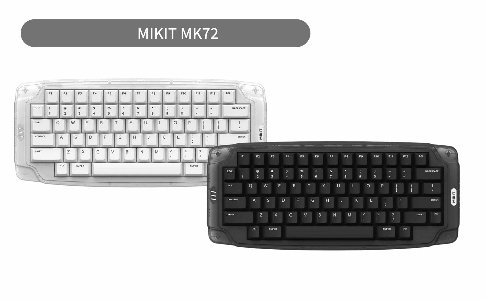 MIKIT MK72 DIY Wireless Mechanical Keyboard OBSIDIAN/INNOCENCE