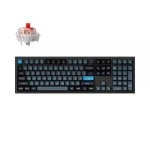 Keychron Q6 Pro QMK VIA wireless custom mechanical keyboard 100 percent layout full aluminum black frame for Mac WIndows Linux with RGB backlight and hot swappable K Pro
