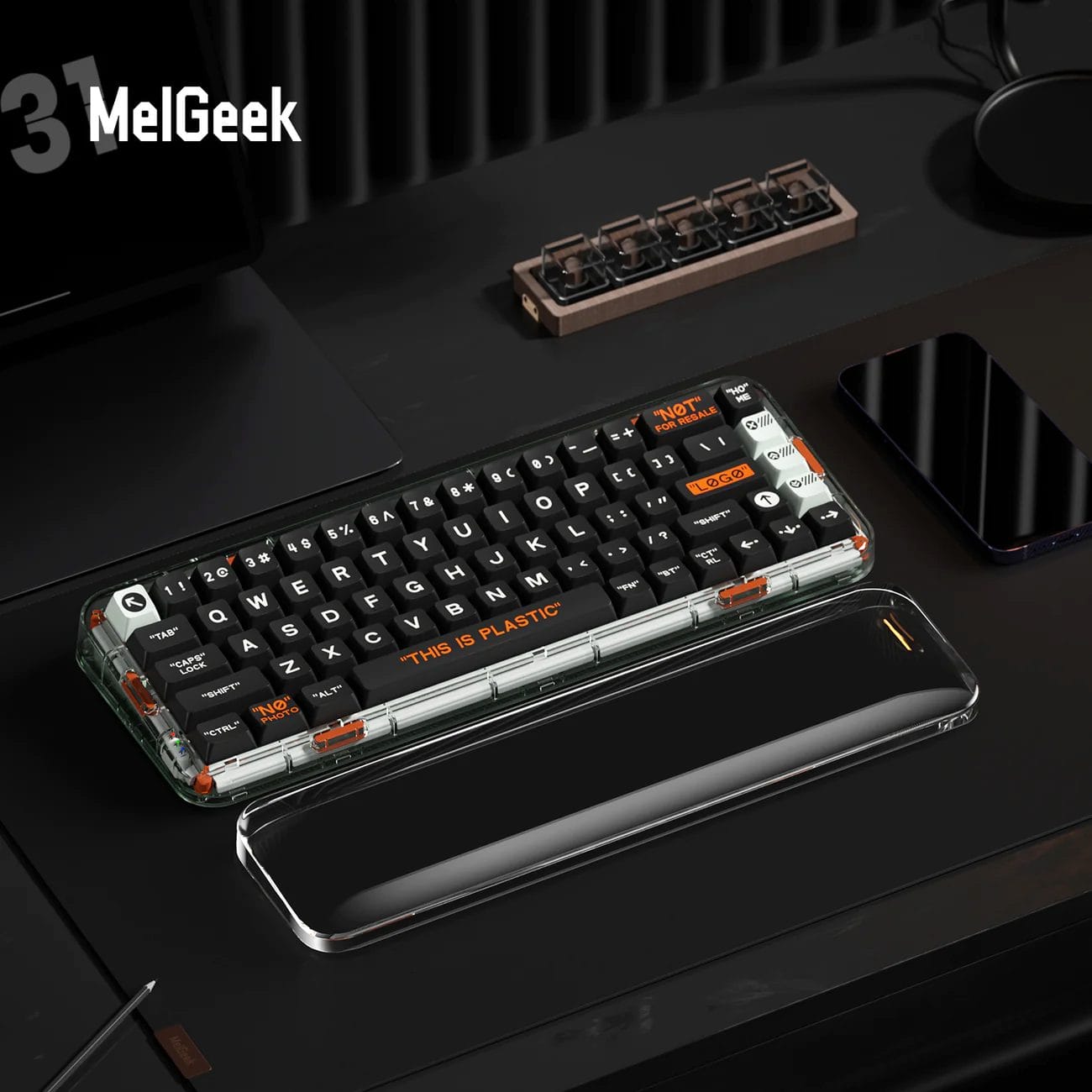 MelGeekからアクリル製のパームレストが発売される