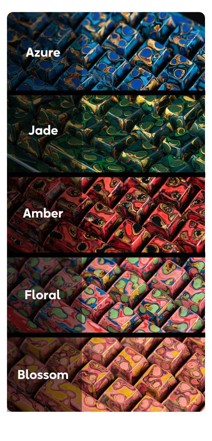 Cerakey launches crowdfunding for new color keycaps|Lacquered Ceramic Keycaps - Rhino-Skin Edition 3