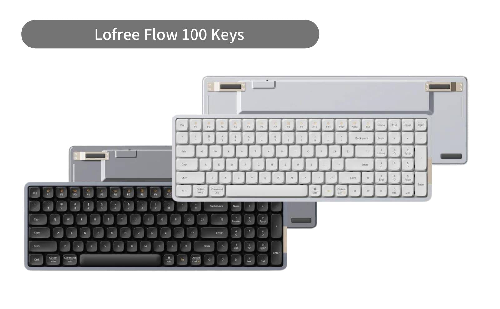 lofree flow 100 keysモデルワイヤレスキーボード