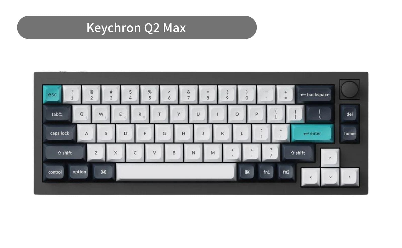 Keychron Q2 Max QMK/VIA Wireless Custom Mechanical Keyboard ...