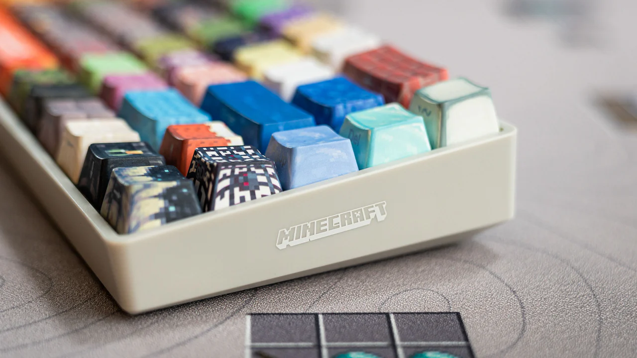 Minecraft-motif mechanical keyboard now available 6 minecraft 19