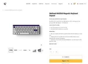 MelGeek MADE68 price announced|Second keyboard with magnetic switches 6 802d25f1e48b4c6af076228ae7f30307