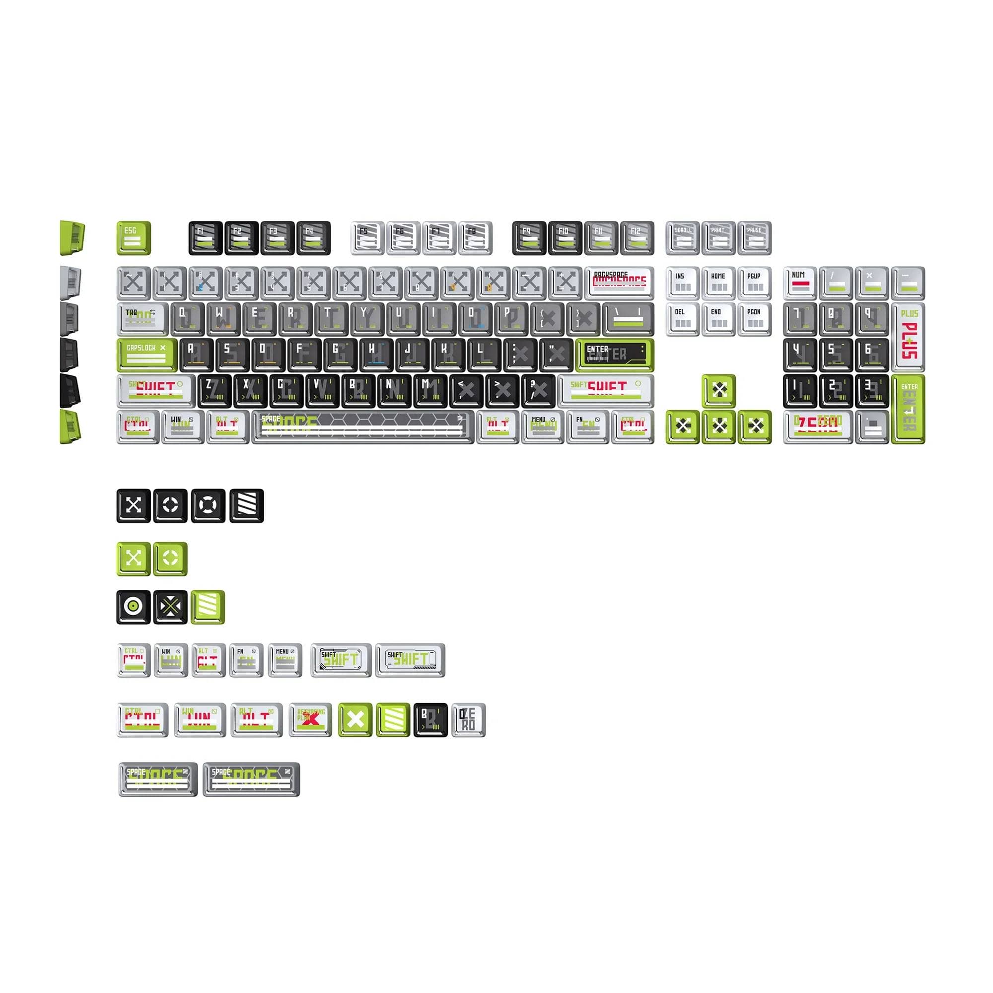 CAPXXX Remodeling Plan Keycap pbt doubleshot Dye Subbed acklit for mechanical keyboard white gh60 87 tkl e2e8398d 0e62 4309 80b1 678354227b48