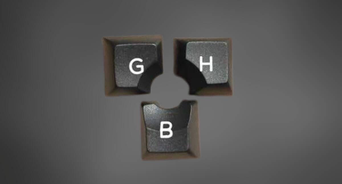 a close up of a keyboard for HHKB Studio GHB