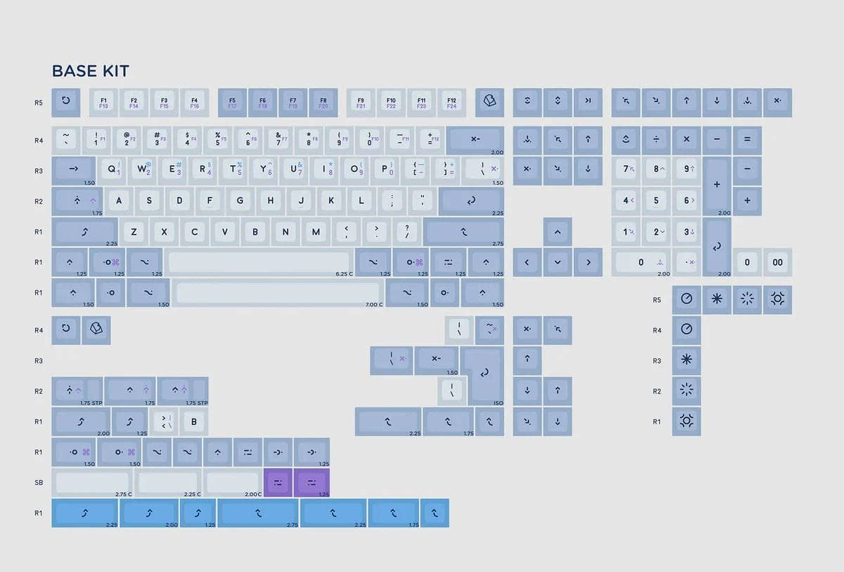 HHKB Studio dedicated keycap set installation image released 3 KAT Operator Thickened Double Shot PBT Keycaps Base