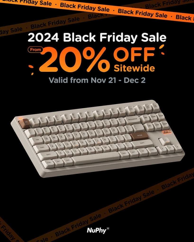 2024年】NuPhyのブラックフライデーセールで20％オフ