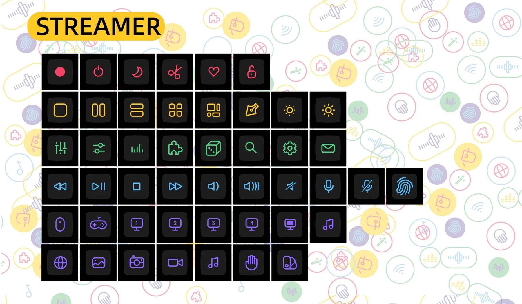 Keyreative KAM Playground Review|Great set of keycaps for macro pad 9 Playground KAM Profile PBT Keycaps streamer