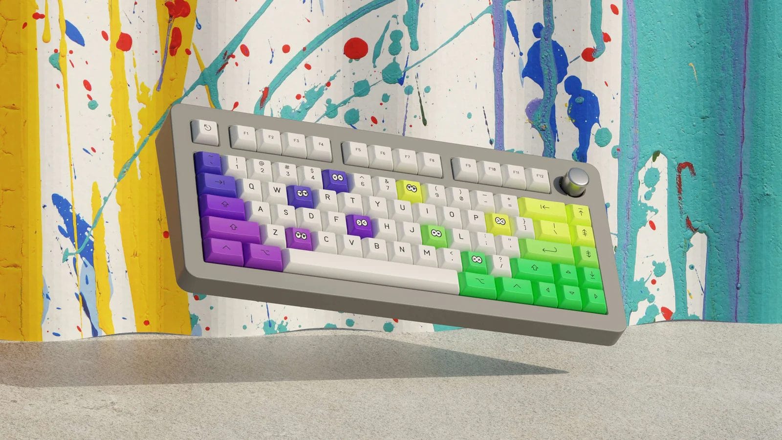 キーボード Keyrative Soda Squid Keyreativeから「Soda Squid KAM Profile PBT Keycaps」セットのGBが