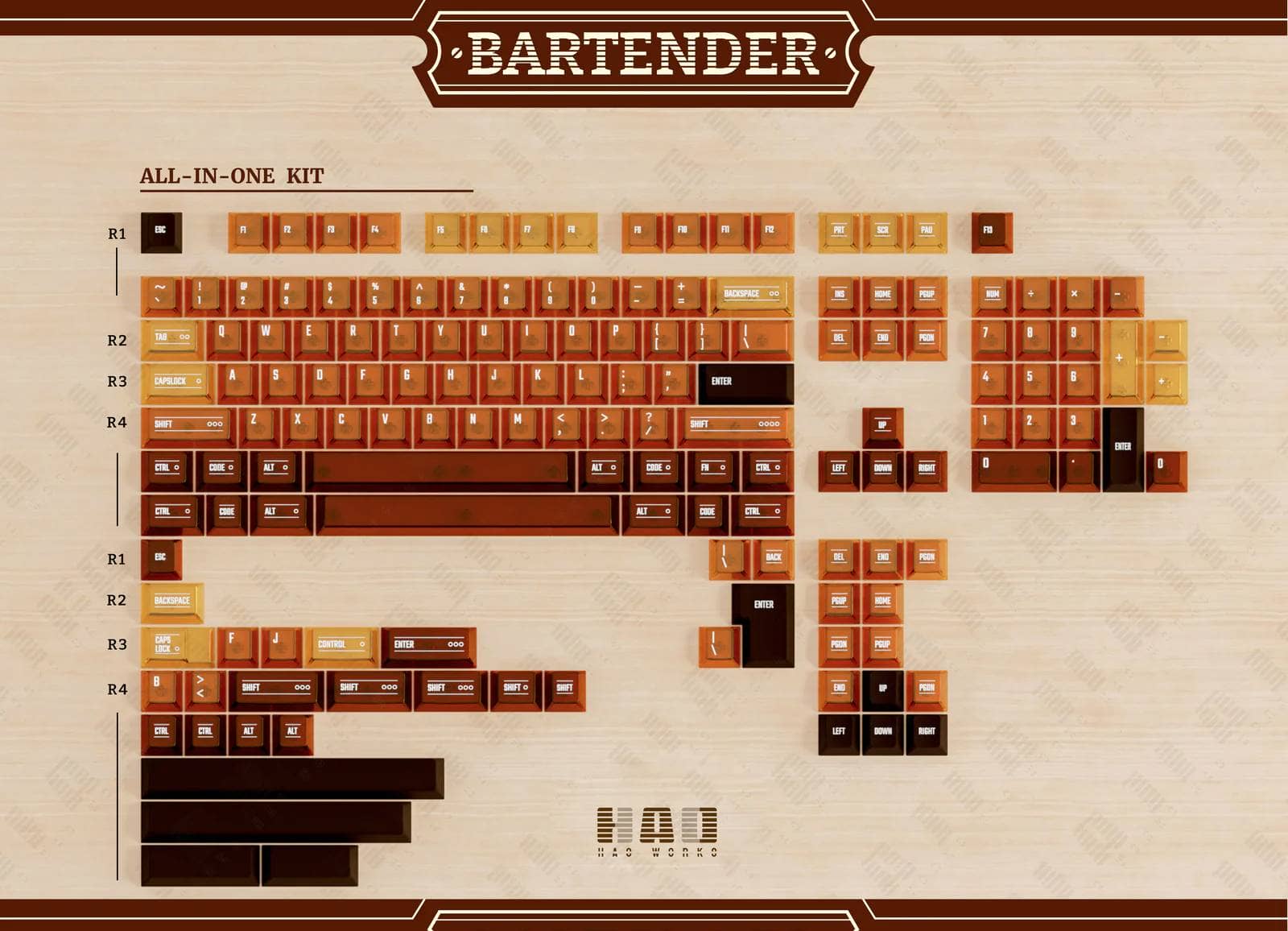ABS Bartender Keycaps Base