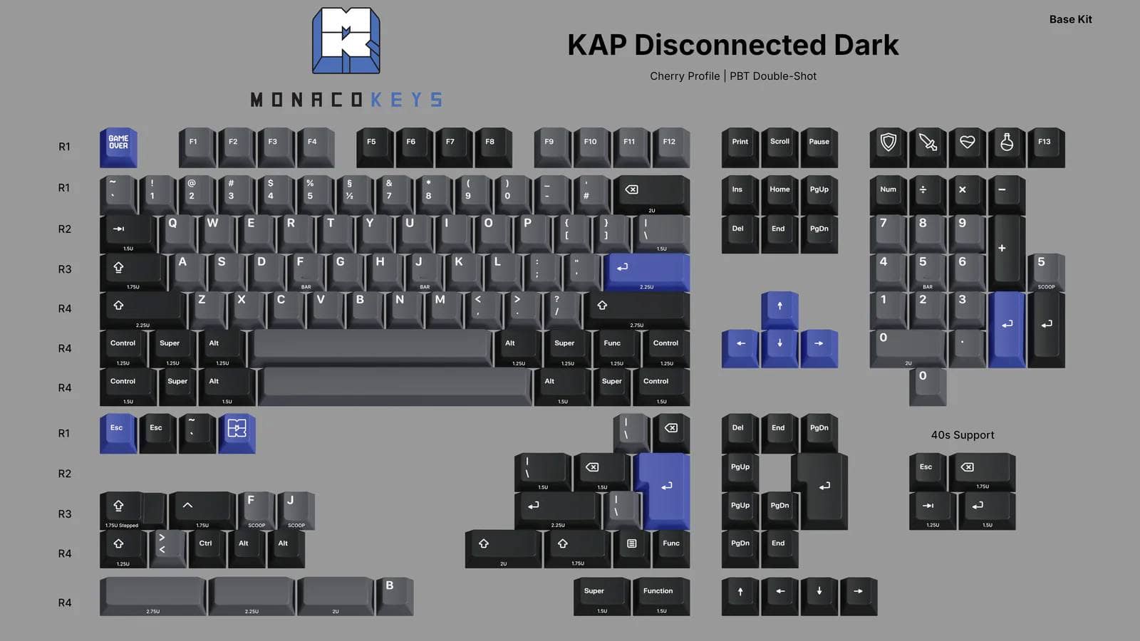 Keyreativeから新作「KAP Disconnected Dark Cherry Profile Keycaps」がリリース 5 KAP Disconnected Dark Keycaps base