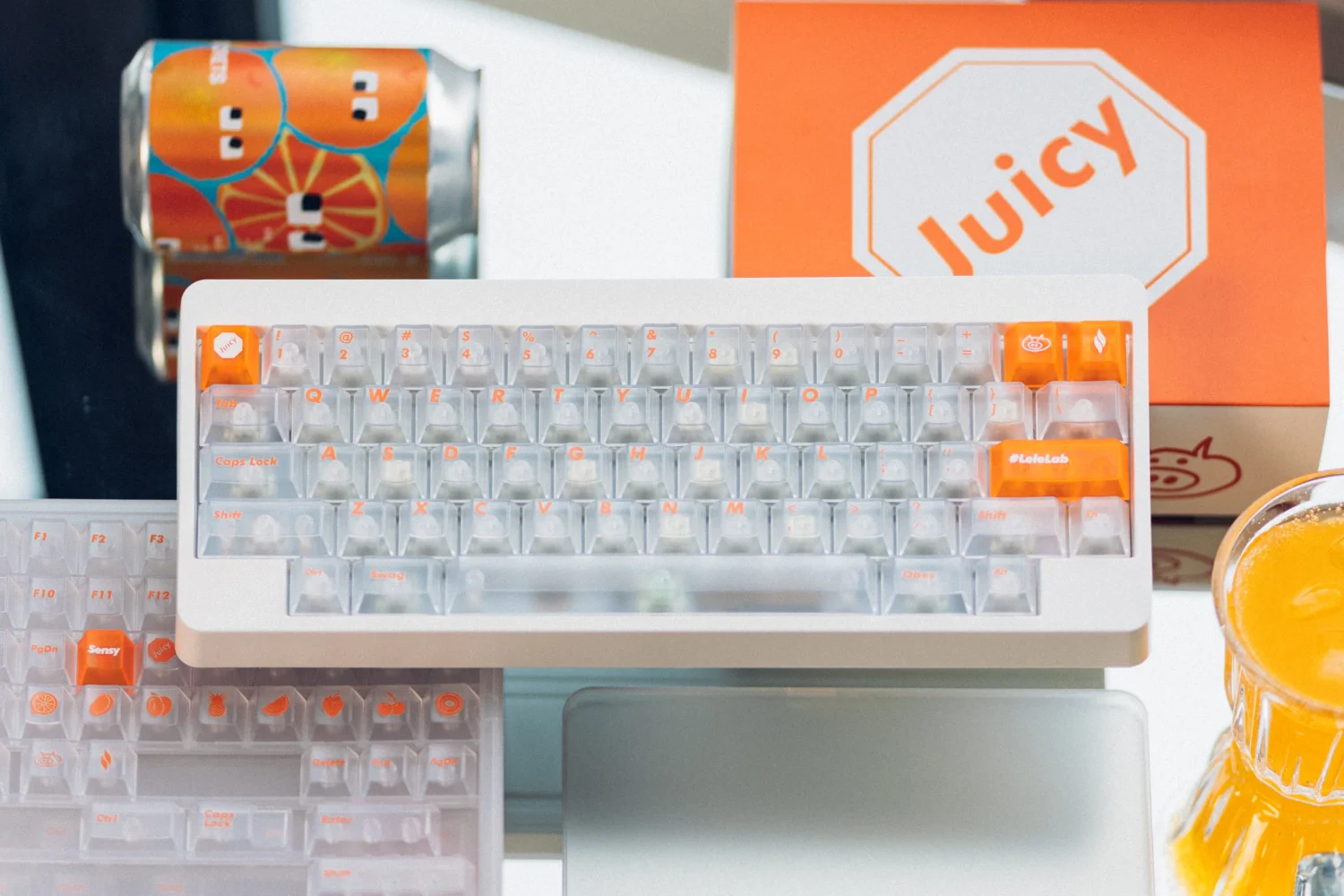 LeleLab X Sensy Supsup JUICY Keycap Review|Cool Orange and Skeleton Keycap Set 3 561A4197