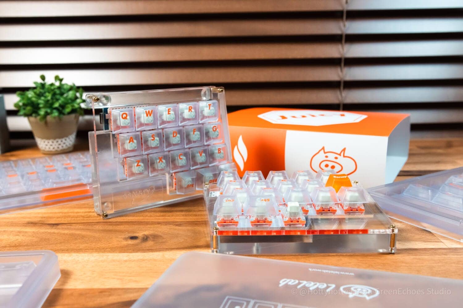 LeleLab X Sensy Supsup JUICY Keycap Review|Cool Orange and Skeleton Keycap Set 40 DSC1217