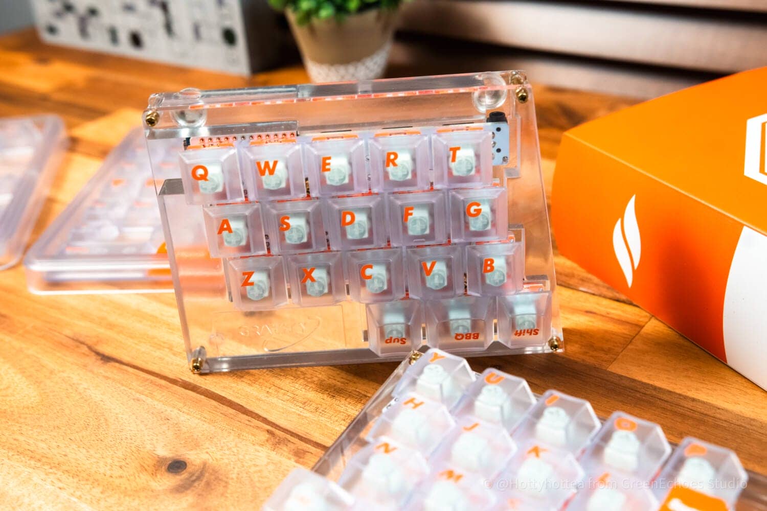 LeleLab X Sensy Supsup JUICY Keycap Review|Cool Orange and Skeleton Keycap Set 41 DSC1223
