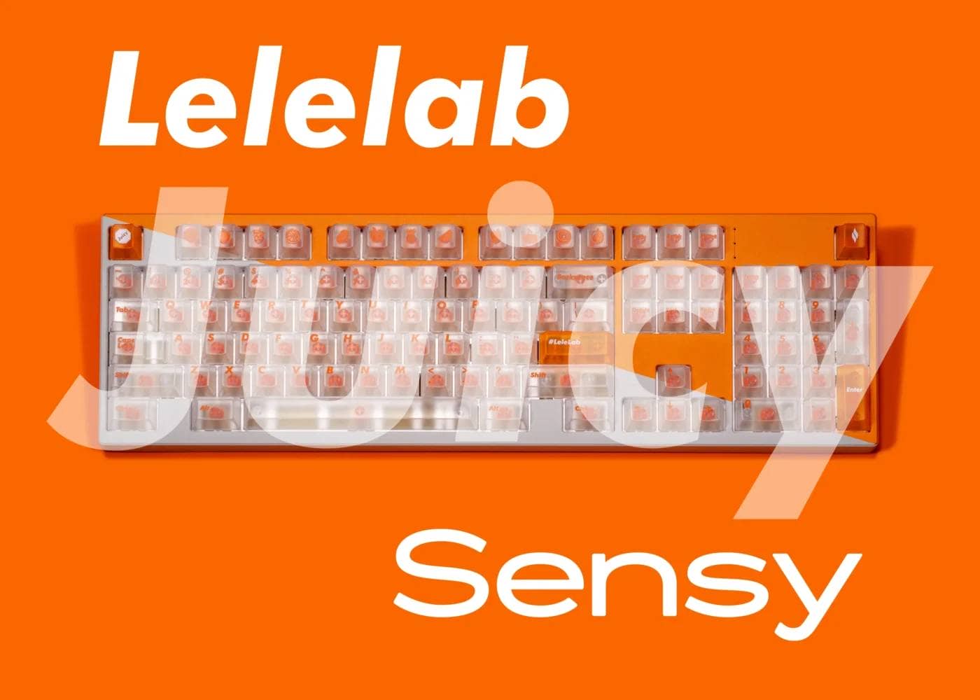 LeleLab X Sensy Supsup JUICY Keycap Review|Cool Orange and Skeleton Keycap Set 6