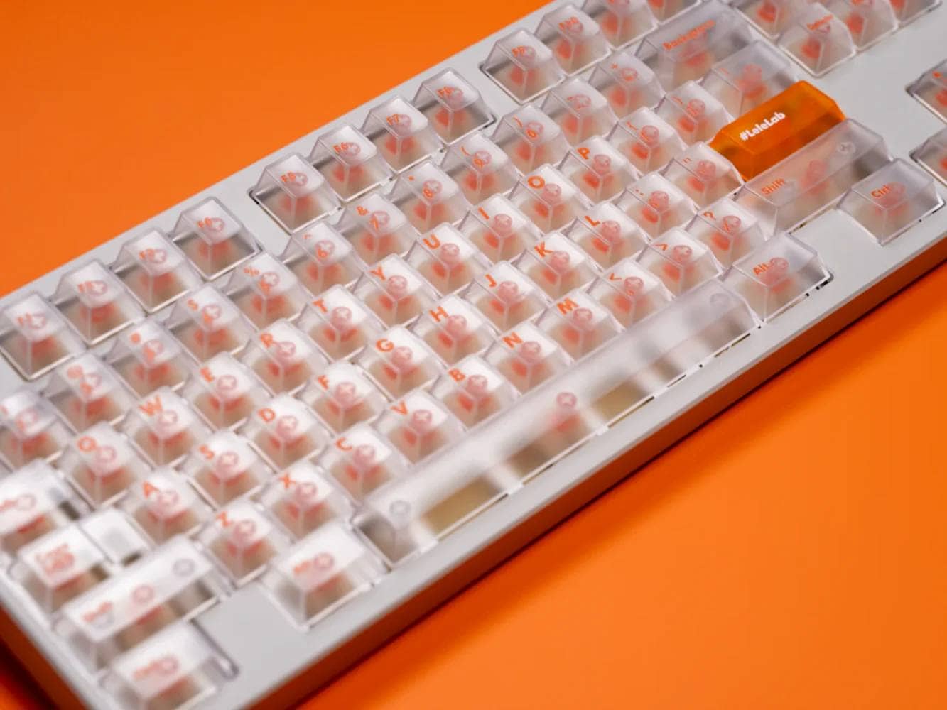 LeleLab X Sensy Supsup JUICY Keycap Review|Cool Orange and Skeleton Keycap Set 5