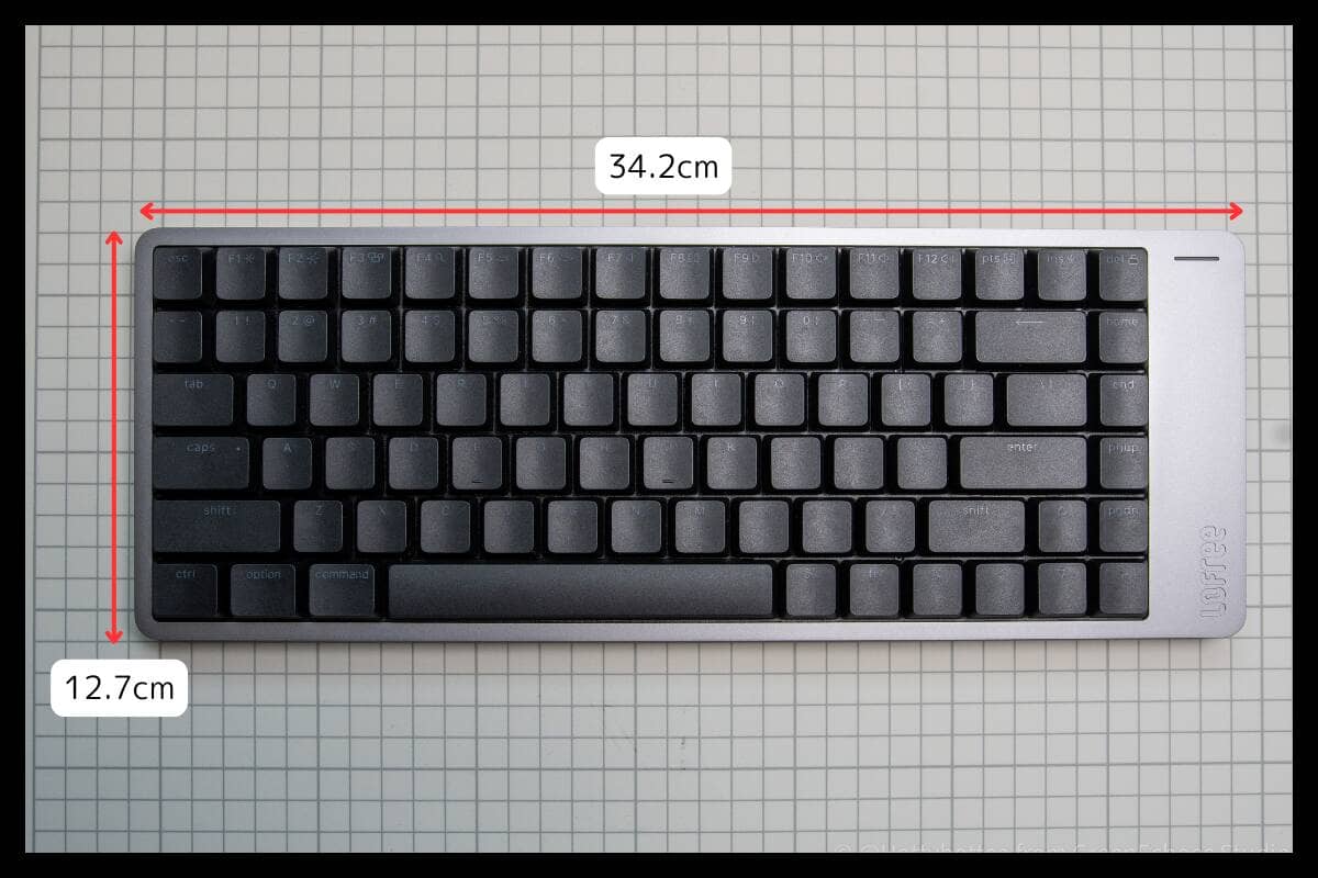 Lofree Flow2徹底レビュー|買う前に知るべき7つのポイント 40 84keys size
