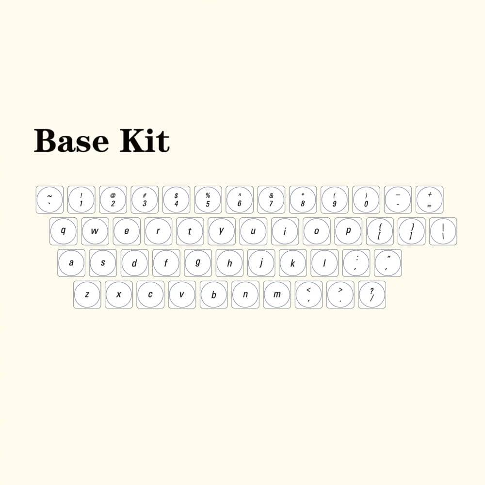 Chosfox x LCK Retro Mahjong Keycap Set Review|Cute low-profile keycap with pop colors 2 Base Kit