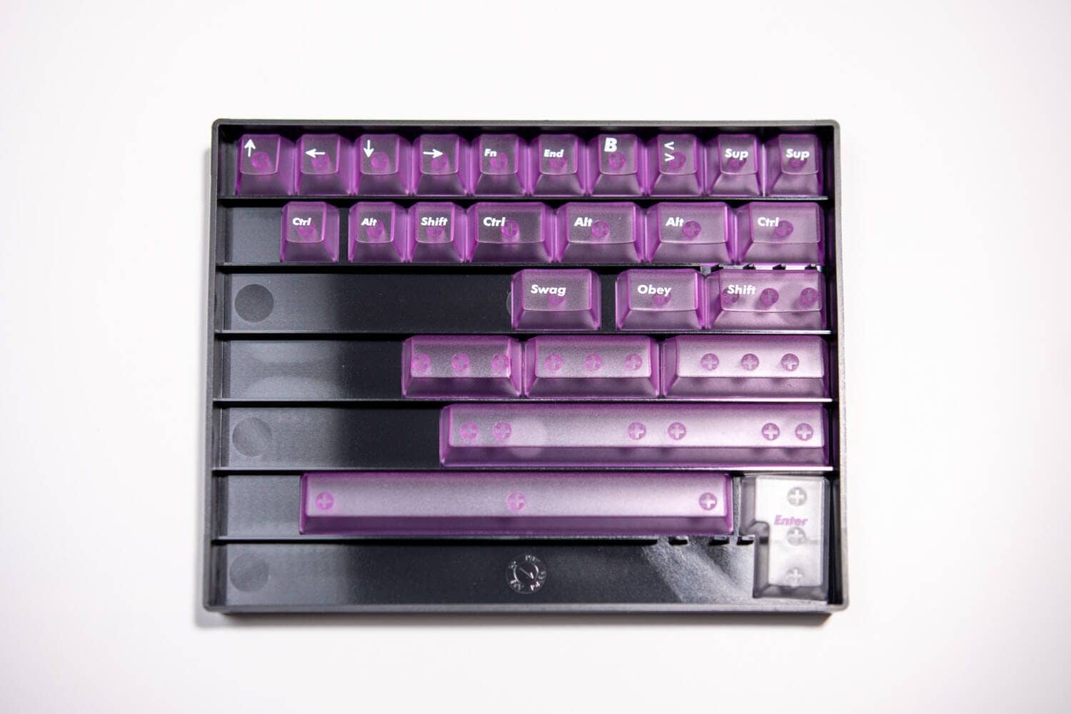 LeleLab Supsup Purple Keycap Setレビュー|鮮やかな紫が美しい透明キーキャップセット 10 DSC1532