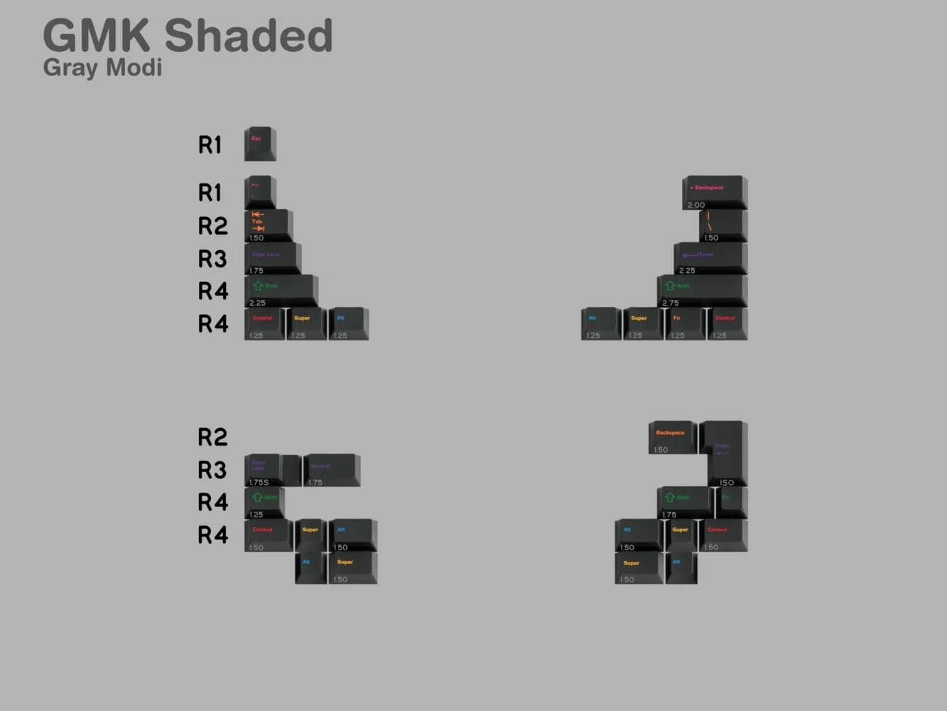 Cannonkeysの新発売情報が更新|KAP MV ClassicやMINIMI40、MATTO3Oの新作など 9 shaded kitting all revised Gray Modi v2
