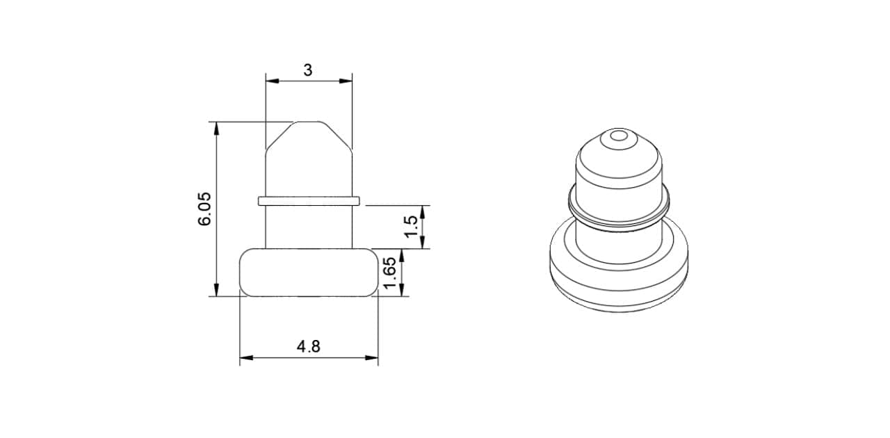 KeebPlus" series now available at Green Keys Shop|The first two products are "Mounting Pin" and "Silicon Pad 5 moutpin