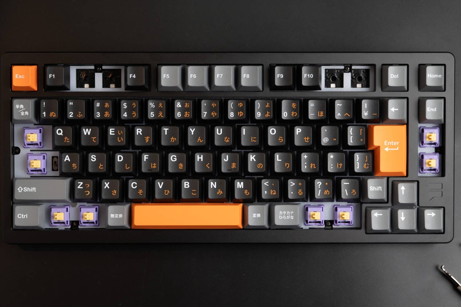 Furycube F75 JIS Review｜75% Japanese keyboard with shining key