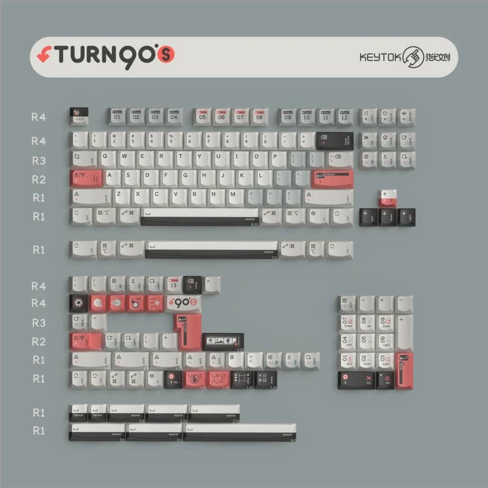 KeyTok Rainbow Smile Profile Key Caps Now Available for Pre-order from DIGIART 5 TURNTO90S 1