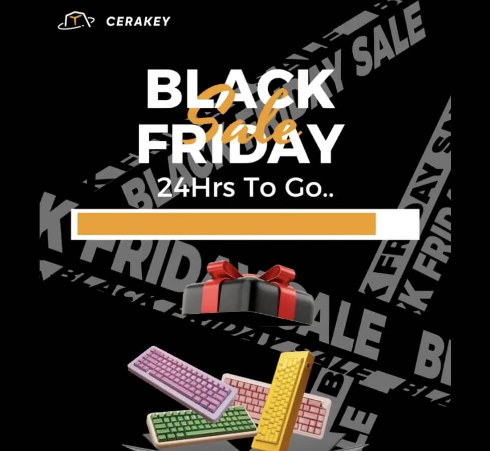 Cerakeyで2025年版ブラックフライデーセール開始。最大40％オフ。