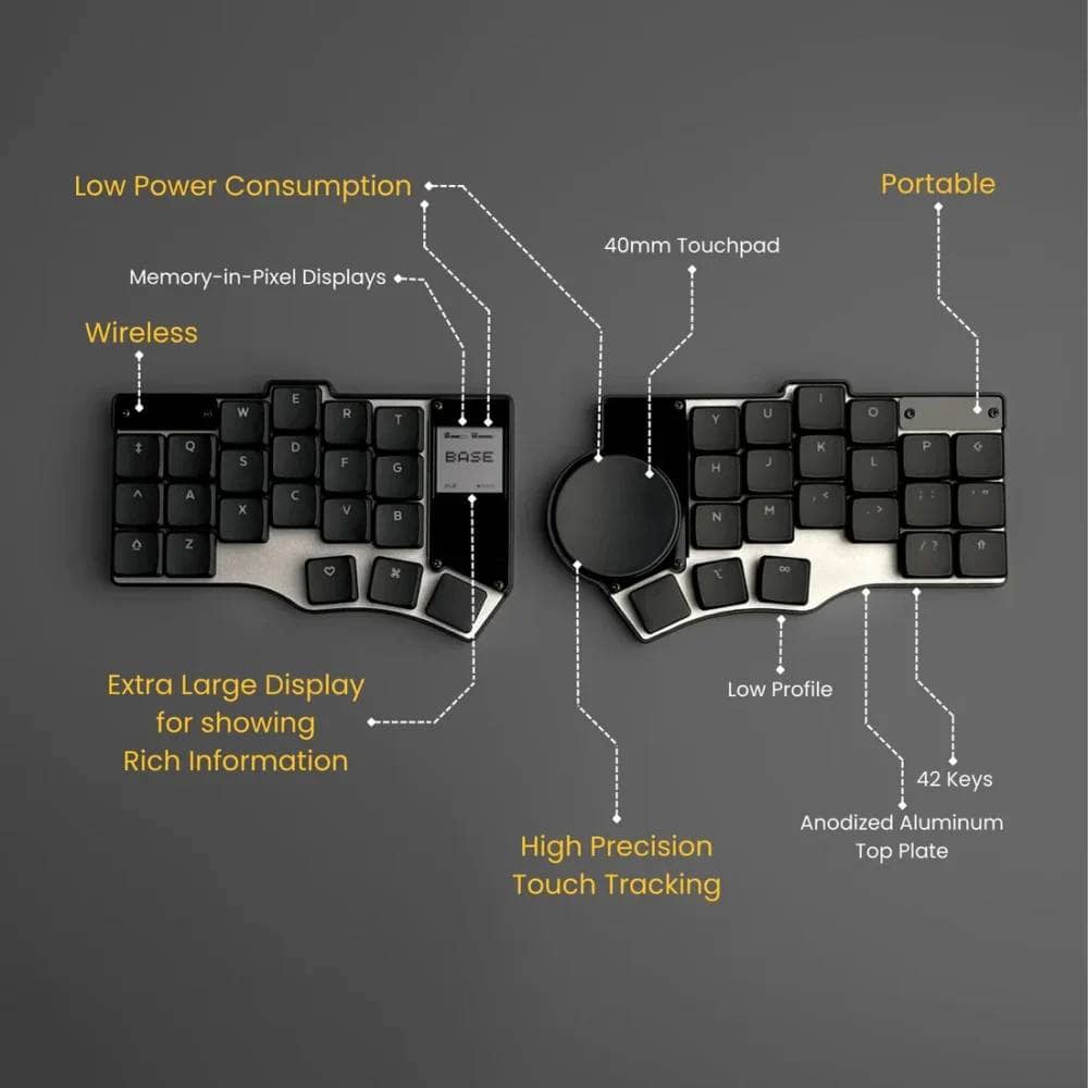 beekeeb.jpからToucanが販売開始|左右分割トラックパッド付きキーボード 3 2