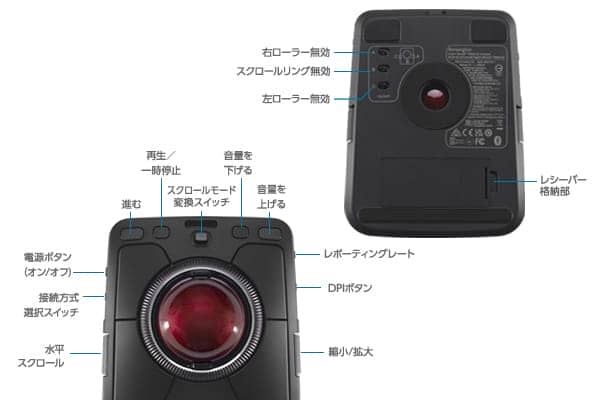 ケンジントンの新フラッグシップ・トラックボール「Expert Mouse TB800 EQ トラックボール(レッドボール)」が12月19日に発売 4 9a4cab574a