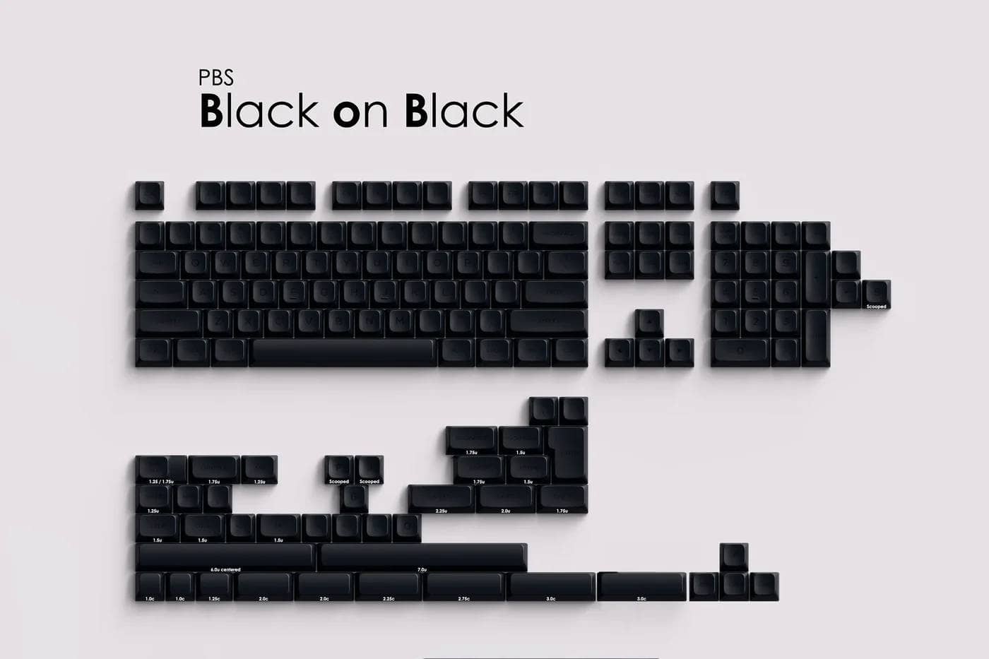 Keyreative PBS BOB Black Keycaps base
